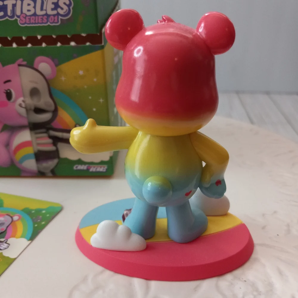 Freeny's Care Bears Dissectibles Chase Cheer Bear Rainbow Burst Figure